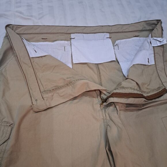 Wrangler Mens Tan Flat Front Chino Cargo Short Size 42 - Picture 8 of 16